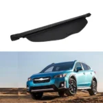 Fits 2019-2021 Subaru XV Luggage Rear Trunk Retractable Tonneau Cargo Cover (Black)