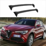 Fit 2017-2021 Alfa Romeo Stelvio Baggage Luggage Black Tap Roof Rack Cross Bar