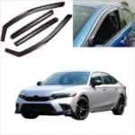 For Honda Civic Hatchback 2022-2025 In-Channel Window Visor Vent Rain Sun Shade Deflectors