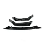 Fits 2017-2021 Honda CIVIC Hatchback Si Performance Front Bumper Lip (Gloss Black) - Image 5
