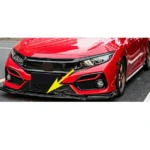 Fits 2017-2021 Honda CIVIC Hatchback Si Performance Front Bumper Lip (Gloss Black) - Image 4