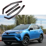 Fit 2014-2018 Toyota RAV4 In-Channel Vent Window Visors Rain Sun Wind Guards Shade Deflectors
