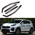 For Sportage 2017-2022 In-Channel Vent Window Visors Rain Sun Wind Guards Shade Deflectors