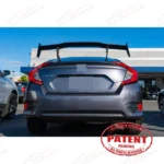 For 2000-23 Honda Civic JDM GT VIP Style Glossy Black Rear Trunk Spoiler Wing - Image 5