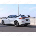 Fits Honda Civic 2022-Up Hatchback Gloss Black Type R Style Rear Spoiler Wing - Image 3