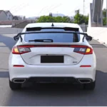 Fits Honda Civic 2022-Up Hatchback Gloss Black Type R Style Rear Spoiler Wing - Image 8