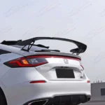 Fits Honda Civic 2022-Up Hatchback Gloss Black Type R Style Rear Spoiler Wing - Image 10
