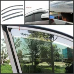 For Toyota Corolla 2020-2025 Chrome Trim Window Visor Rain Wind Guard Shade Deflector - Image 10