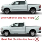 For Toyota Tundra 2022-2024 In-Channel Wind Sun Guard Window Visors Bug Deflector - Image 3