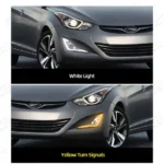For 2014-2016 Hyundai Elantra LED Fog Lights Turn Signals Day Time Running Lights - Image 2