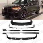 Fits For 2019-2022 BMW G07 X7 LCI Gloss Black M Performance Style Full Body Kit Set - Image 4