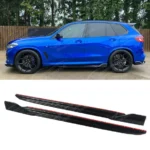 For 2024-2025 BMW G05 X5 LCI Front Lip Rear Diffuser Side Skirts Gloss Black Body Kit - Image 2