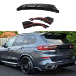 For 2024-2025 BMW G05 X5 LCI Front Lip Rear Diffuser Side Skirts Gloss Black Body Kit - Image 9