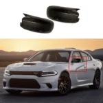 Fits Dodge Charger 2011-Up M Style Rear View Side Carbon Fiber Mirror Cover Cap