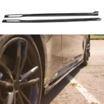 Fits 2021-2025 BMW 4 Series G22 G23 430i M440i 440i Gloss Black Side Body Skirts