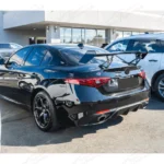 For 2017-2023 Alfa Romeo Giulia GTA Style Glossy Black Rear Trunk Spoiler Wing - Image 2