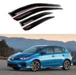 Fit 2015-2018 Toyota Corolla Scion IM Out-Channel Vent Window Visors Rain Sun Wind Guards Shade Deflectors