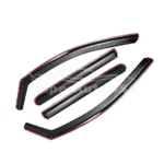 Fit 2014-2017 INFINITI Q50 In-Channel Vent Window Visors Rain Sun Wind Guards Shade Deflectors - Image 4