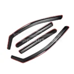 Fit 2017-2021 Chrysler Pacifica In-Channel Vent Window Visors Rain Sun Wind Guards Shade Deflectors - Image 2