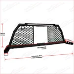 For Nissan Titan LED Light Bar Steel Matte Black Roll Bar Headache Chase Rack - Image 3