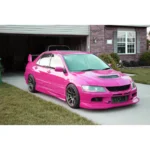 JDM PU Black Side Skirts extension Lips Fits 2001-2007 Mitsubishi Lancer Evolution 7 8 9 - Image 3