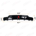 Rear Diffuser - LED Light Fits Tesla Model 3 Performance 2017-2024 - Image 2
