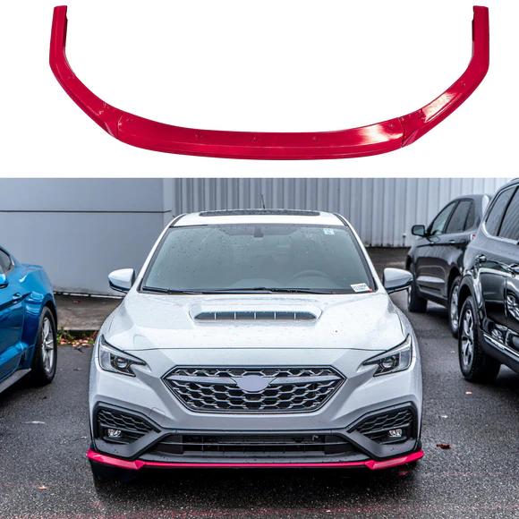 newwrxfrontlippink_9088843c-0151-4fc8-bf45-59cec880b8c2.webp Fits 2022-2023 Subaru WRX Front Splitter Spoiler Lip STI Style - Image 1