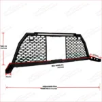 For Chevy Colorado LED Reinforced Steel Adjustable Roll Bar Headache Chase Rack - Image 3