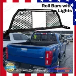 For Ford Ranger Truck LED Bar Adjustable Reinforced Steel Roll Bar Headache Rack - Image 3