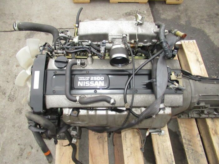 JDM Nissan Skyline RB25DE 2.5L Non Turbo Engine A/T RWD Trans , Ecu , Wiring - Image 1