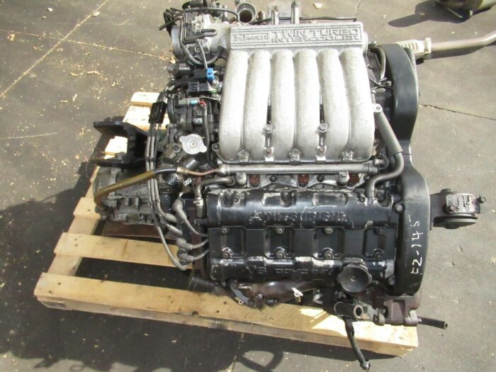 JDM Mitsubishi 3000gt 6G72 Twin Turbo Engine 5 speed AWD Transmission 6G72-TT - Image 1