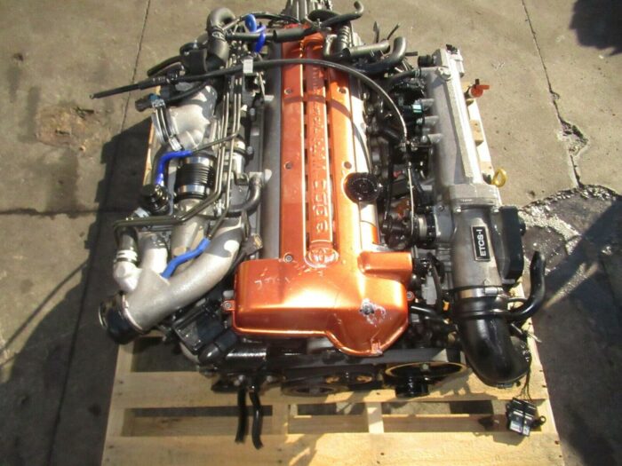 JDM Toyota 2JZGTE VVTi Twin Turbo 3.0L DOHC Engine Wiring Harness Ecu Maf Sensor - Image 1