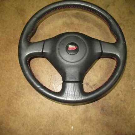2002-2007 Subaru impreza WRX STi Black Leather Steering Wheel OEM SRS GDB GDA