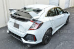 Fit 2016-2021 Honda Civic Hatchback Type-R Style Primer Black Rear Lid Wing Spoiler (Primer Black) - Image 8
