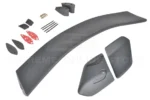 Fit 2016-2021 Honda Civic Hatchback Type-R Style Primer Black Rear Lid Wing Spoiler (Primer Black) - Image 10