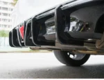 Fit For 2018-2023 Toyota Camry LE XLE Rear Bumper Lower Diffuser Spoiler with LED Light (Gloss Black) - Image 10