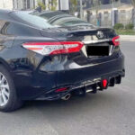 Fit For 2018-2023 Toyota Camry LE XLE Rear Bumper Lower Diffuser Spoiler with LED Light (Gloss Black) - Image 6