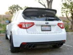 For 2008-2014 Subaru WRX & STI Add-On Rear Roof Wing Spoiler Gurney Flap Extension - Image 3