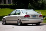 For 1996-2000 Honda Civic EK Sedan ABS Plastic MUGEN Style Rear Trunk Wing Spoiler (Primer Black) - Image 3