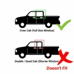 Fit 2019-2025 Ram 1500 Crew Cab In-Channel Vent Window Visors Rain Sun Wind Guards Shade Deflectors - Image 7