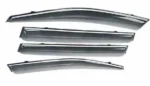 Fits 2011-2017 Honda Odyssey Chrome Trim Window Visors Rain Wind Guards Deflectors - Image 5