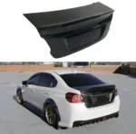 Fits 2015-2021 Subaru WRX STI Real Carbon Fiber Duckbill Rear Trunk Lid