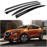 Fit 2016-2024 Nissan Kicks Out-Channel Vent Window Visors Rain Sun Wind Guards Shade Deflectors