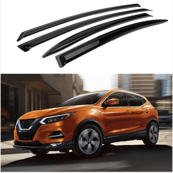 shoppify.webp Fit 2016-2024 Nissan Kicks Out-Channel Vent Window Visors Rain Sun Wind Guards Shade Deflectors - Image 1