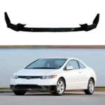 Fits 2006-2008 Honda Civic Coupe PU Mugen Style Front Lip Splitter 1 Piece Spoiler