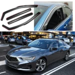 For 2021-2025 Acura TLX In-Channel Vent Window Visors Sun Rain Guards Deflectors