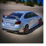 For 2015-2021 Subaru WRX/STI Rear Light Taillight Dark Tinted Overlay Covers - Image 2