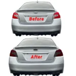 For 2015-2021 Subaru WRX/STI Rear Light Taillight Dark Tinted Overlay Covers - Image 7