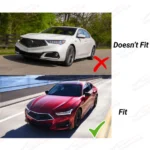 For 2021-2025 Acura TLX In-Channel Vent Window Visors Sun Rain Guards Deflectors - Image 3