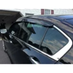 Fits 2008-2012 Honda Accord Carbon Trim Window Vent Visors & Rear Roof Spoiler - Image 3